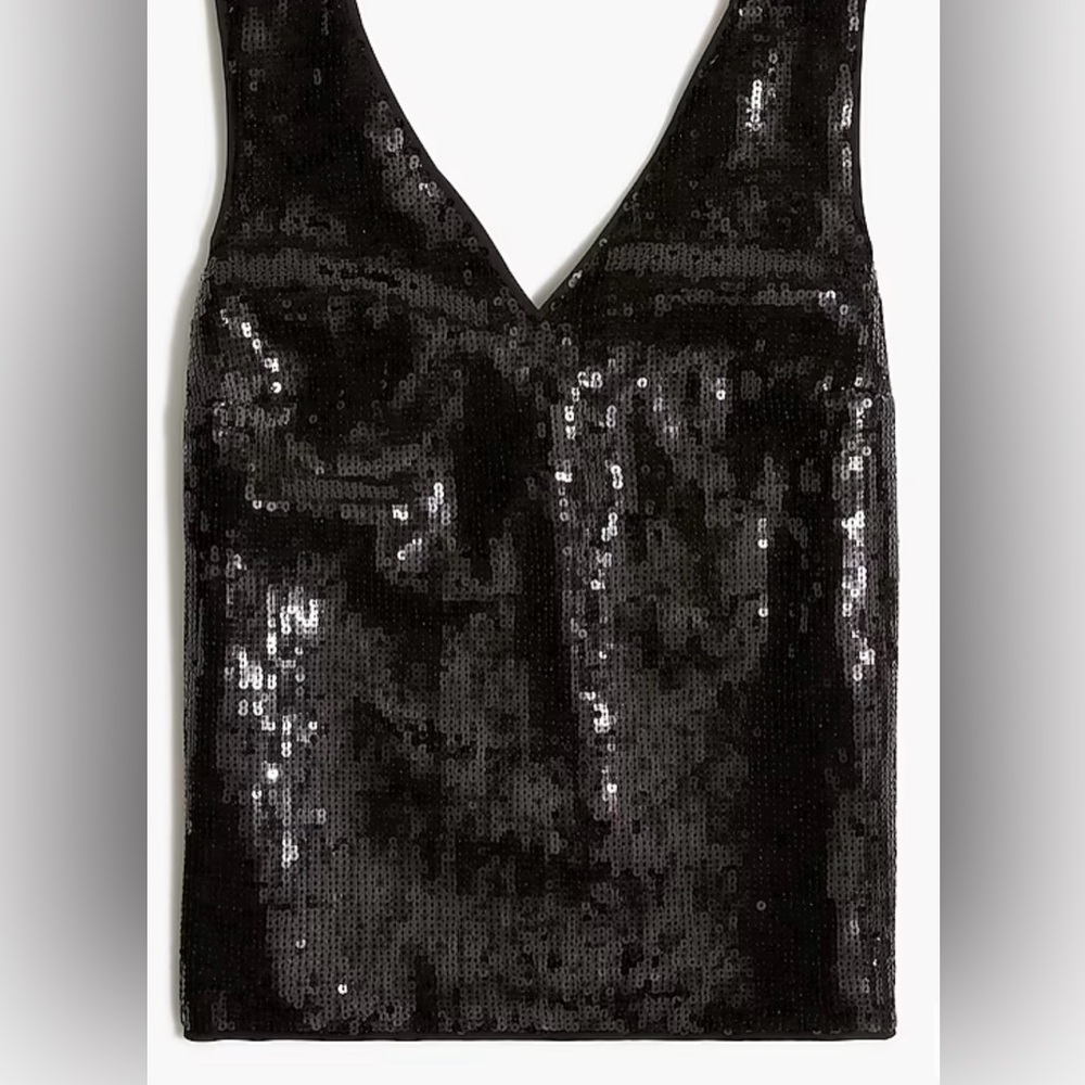 J. Crew Factory Sleeveless Sequin Top - Picture 3 of 8